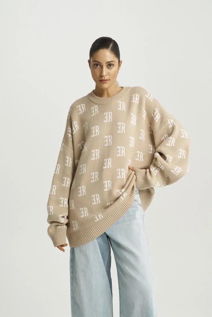 Джемпер Cotton Jacquard Beige