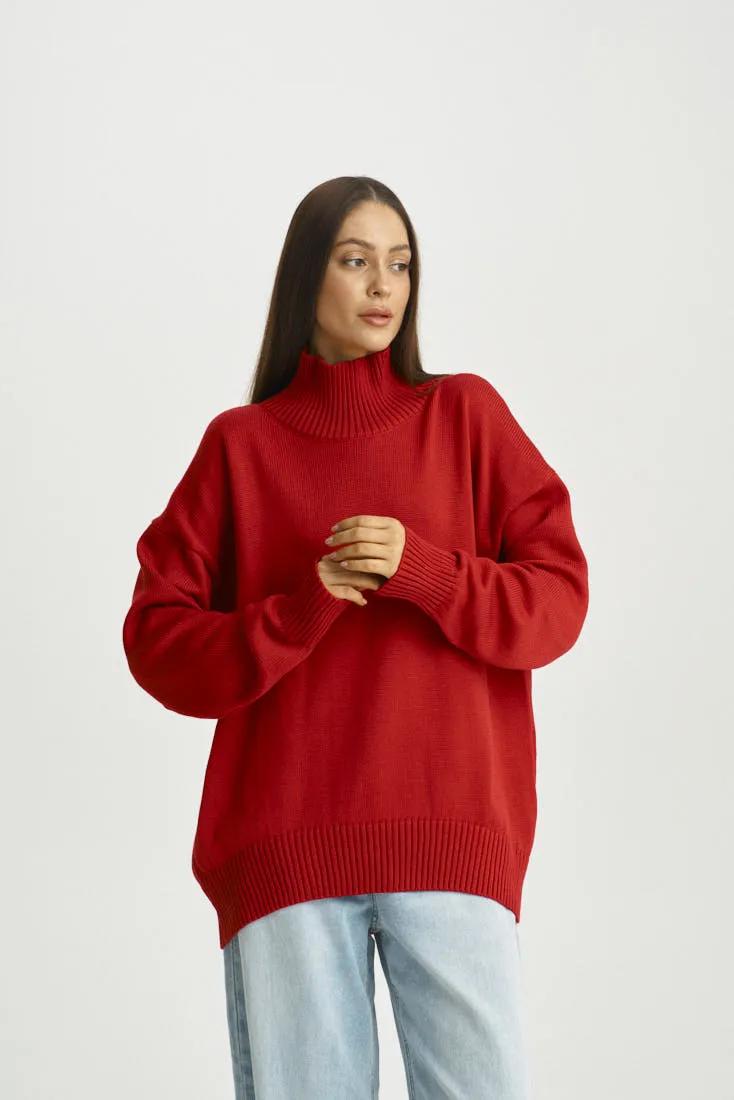 Свитер Cotton Classic Red