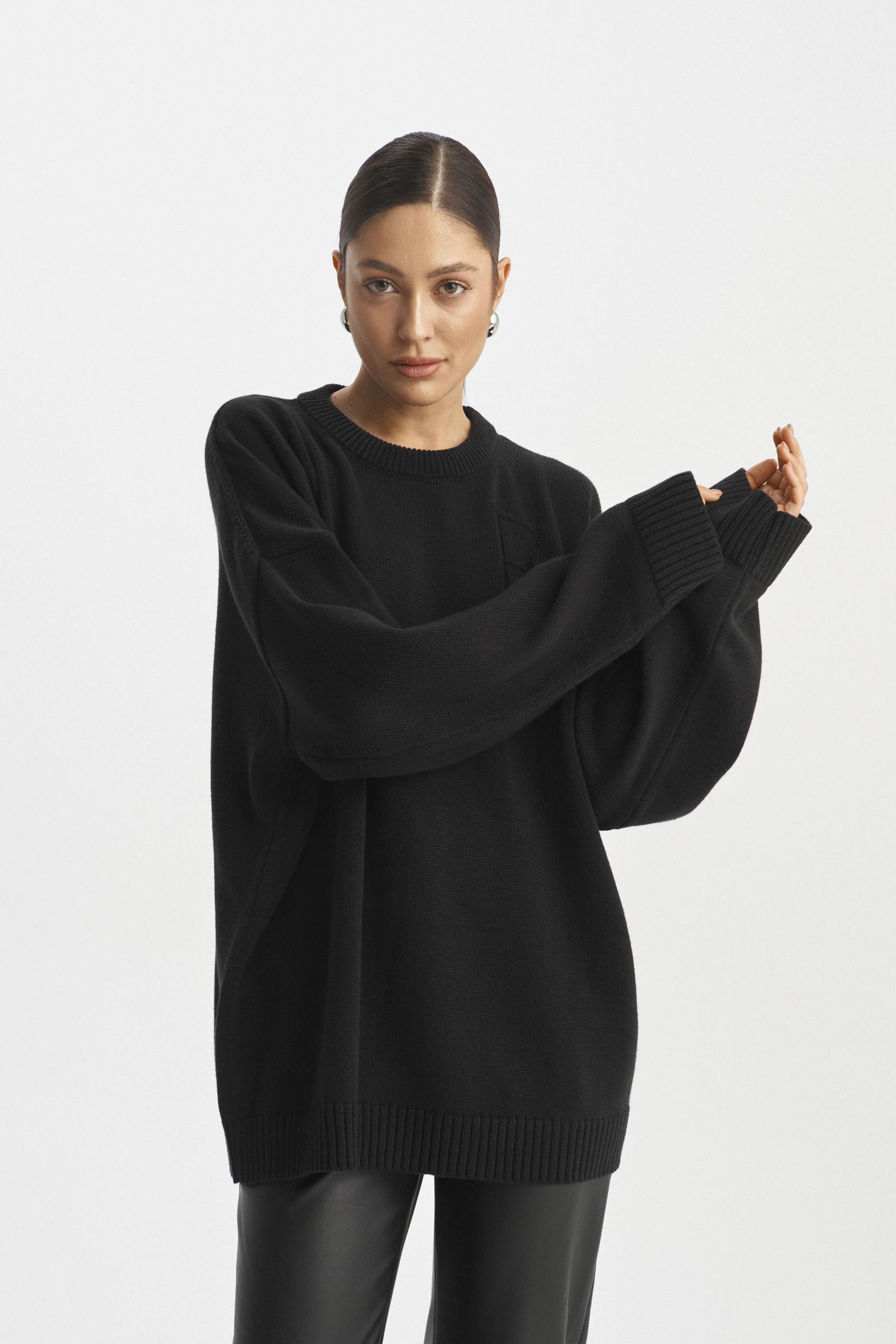 Джемпер Cotton ER Black