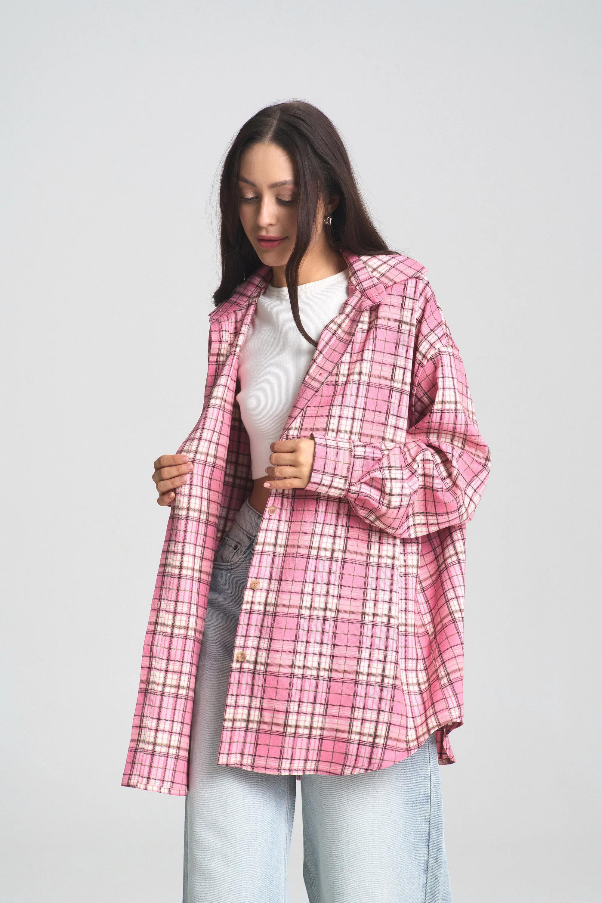 Рубашка в клетку Pink