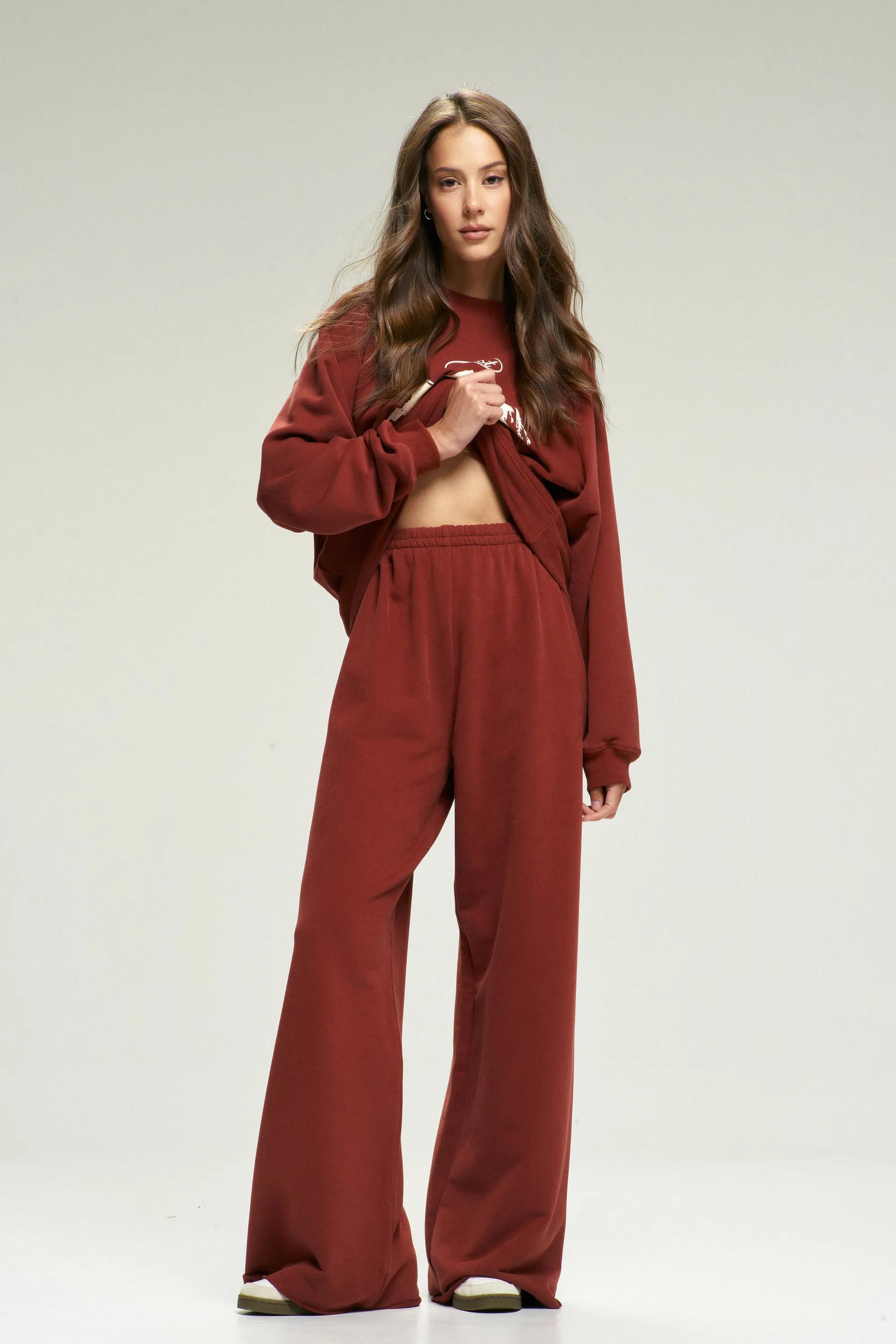 Брюки-трубы Terracotta