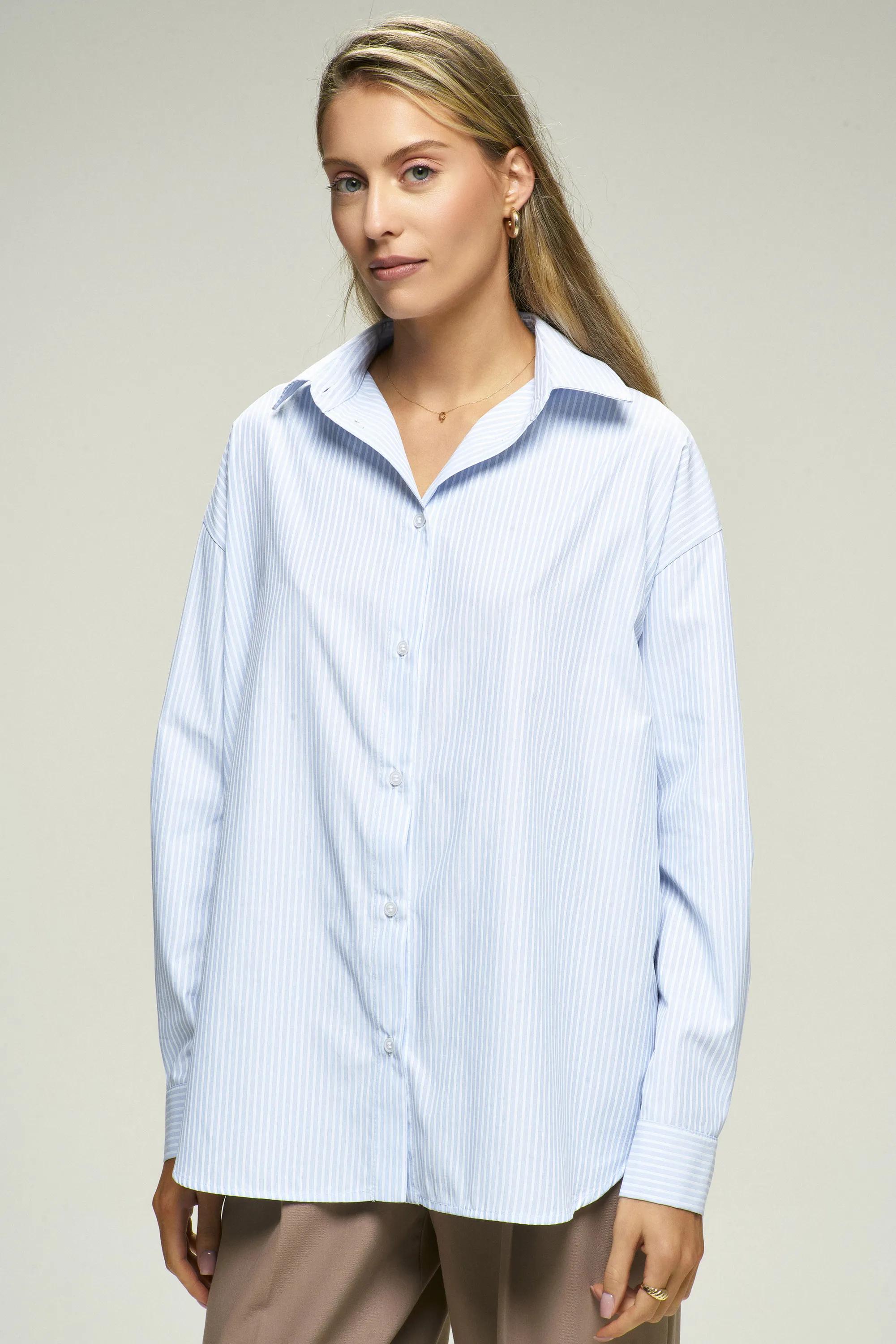 Рубашка Classic в полоску Blue