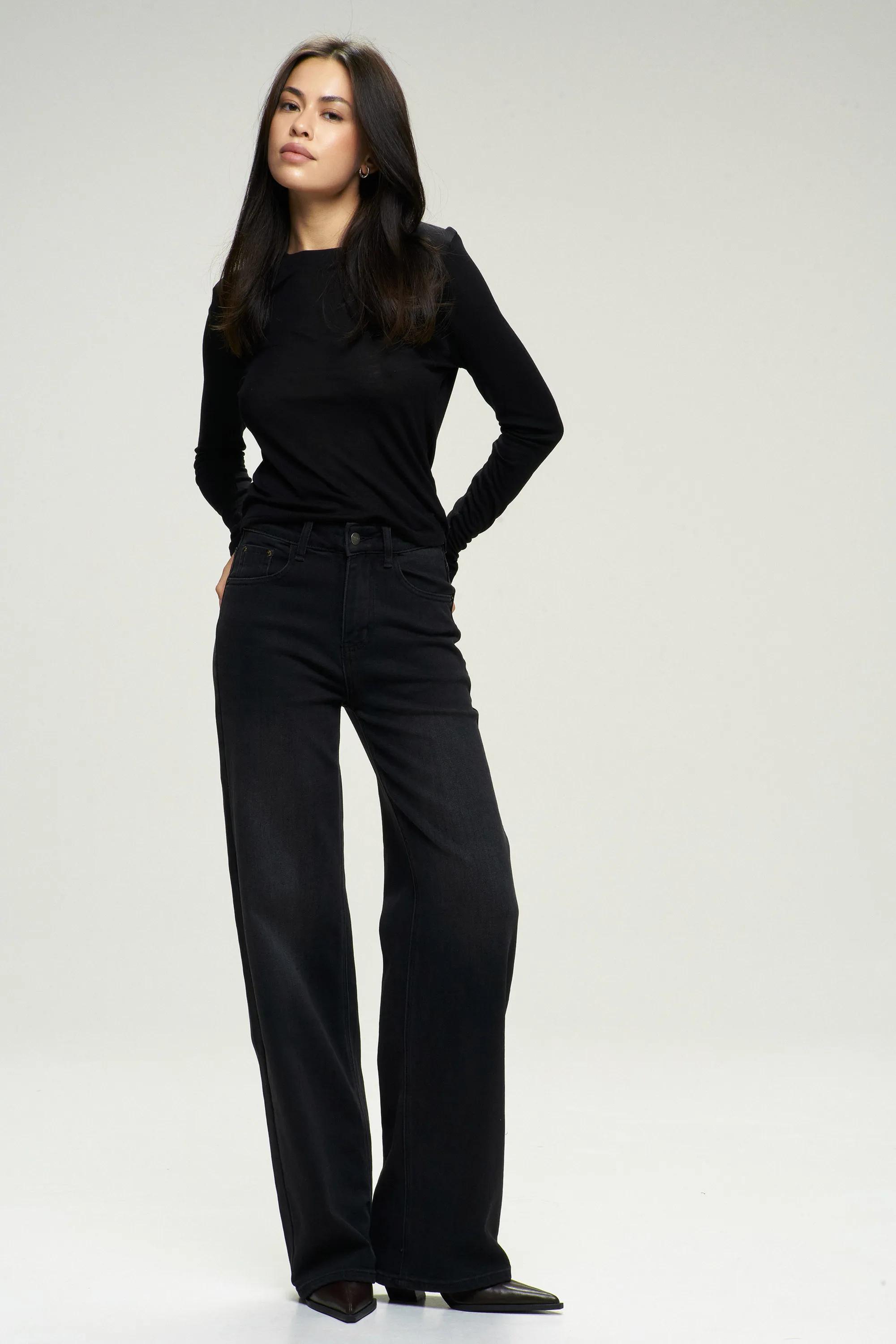 Джинсы-трубы Black